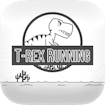 t-rex-running-black-and-white